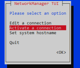Activation connexion